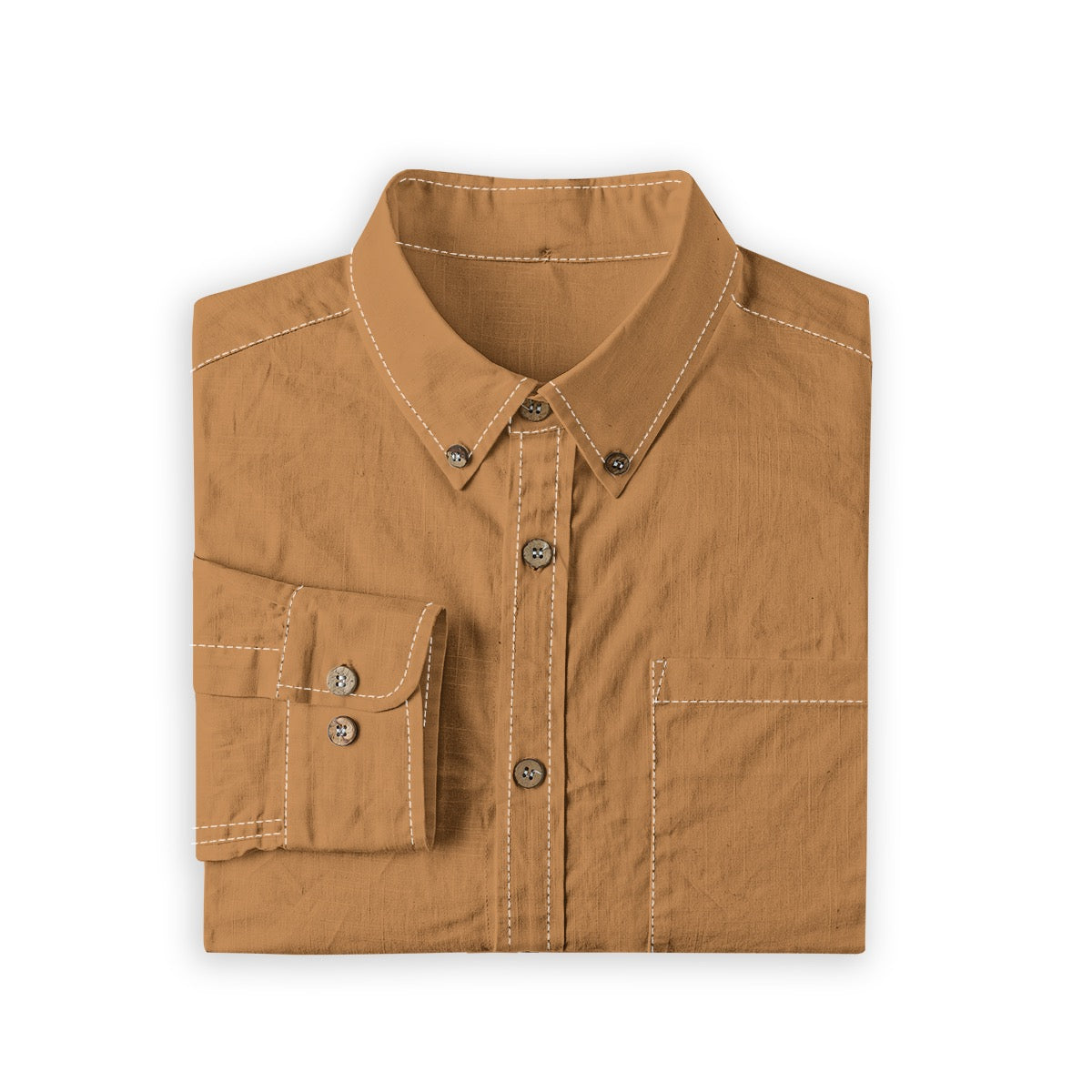 Copper -- Men's 100% Cotton LS Shirt