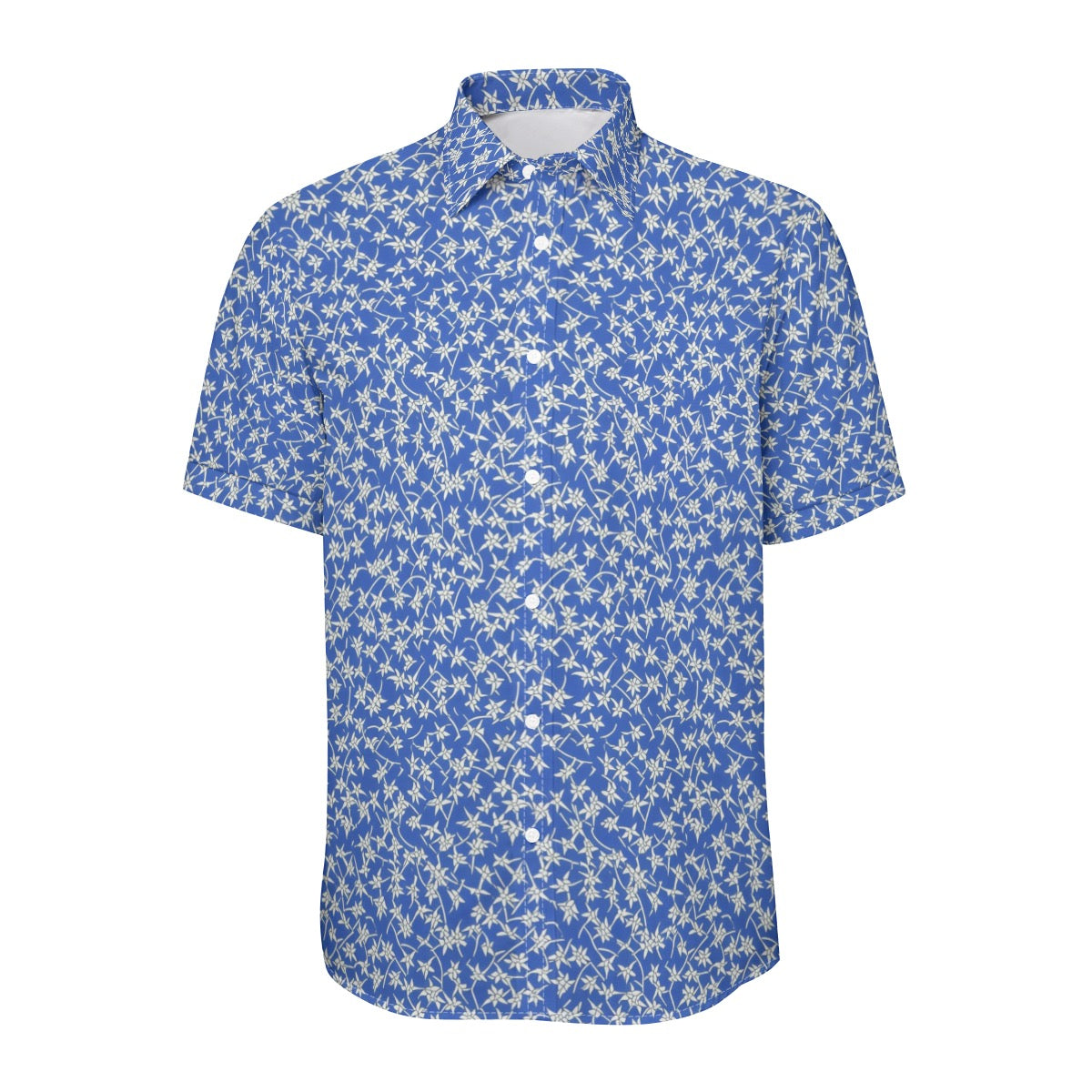 Blue & White -- Unisex Collared Shirt