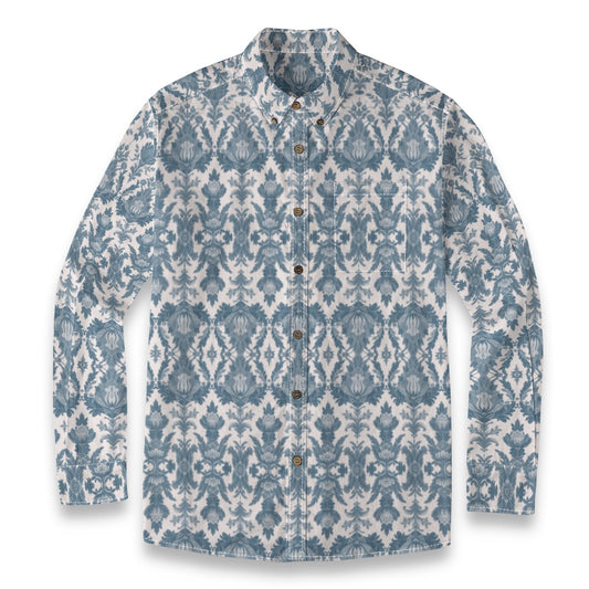 Adalgios -- Men's 100% Cotton LS Shirt