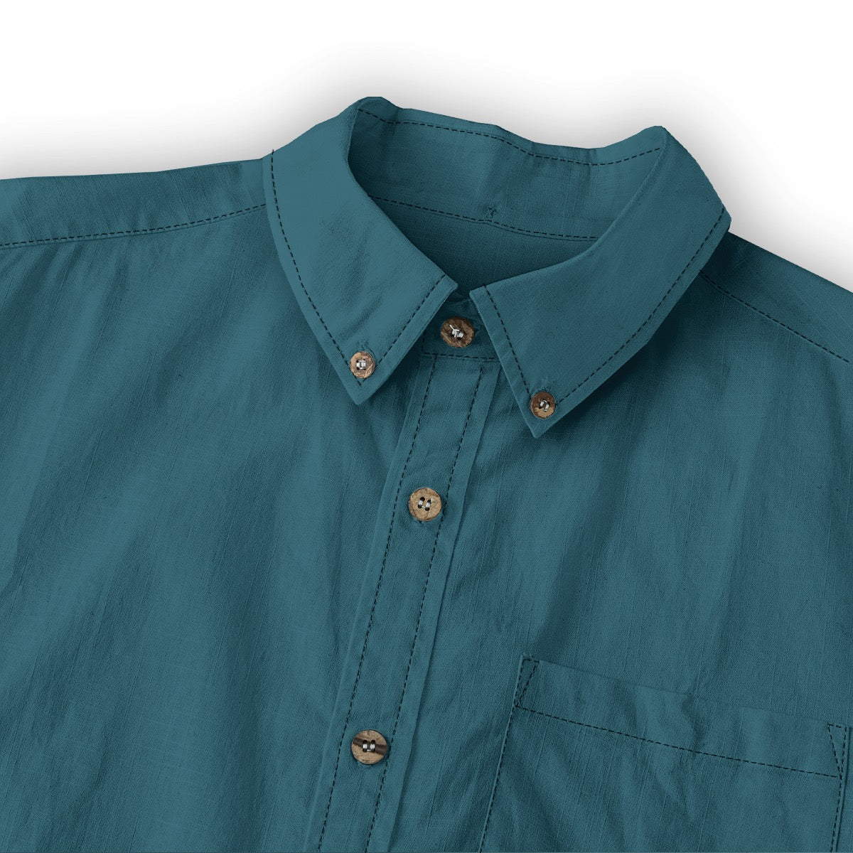 Phthelo Green -- Men's 100% Cotton LS Shirt