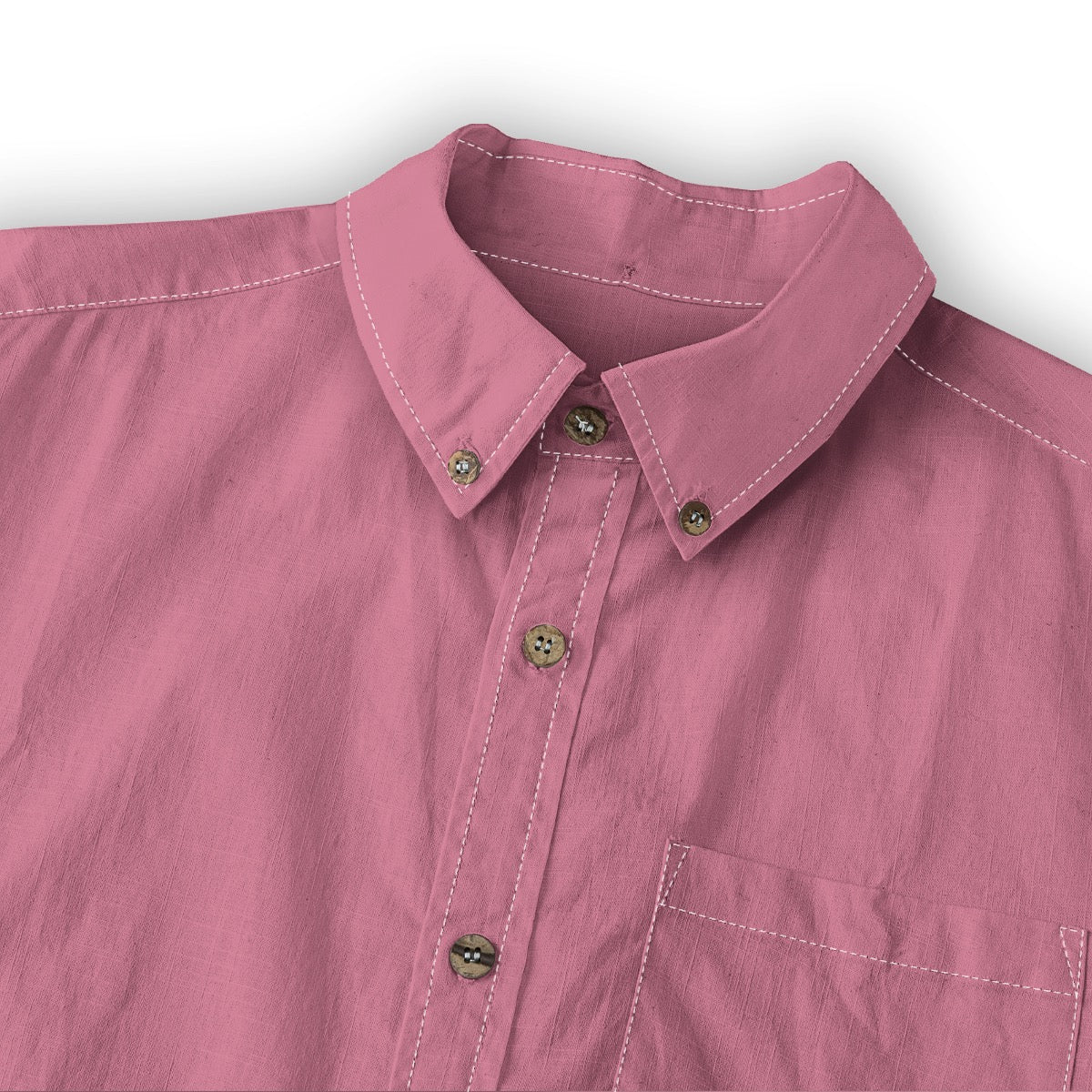Coral Charm -- Men's 100% Cotton LS Shirt