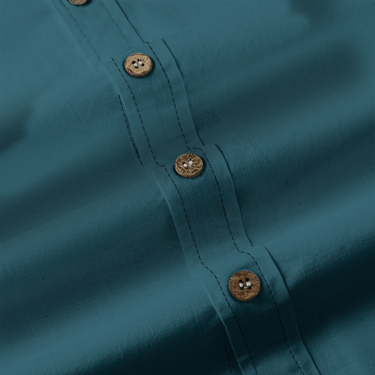 Phthelo Green -- Men's 100% Cotton LS Shirt