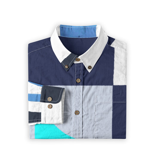 Aberton -- Men's 100% Cotton LS Shirt