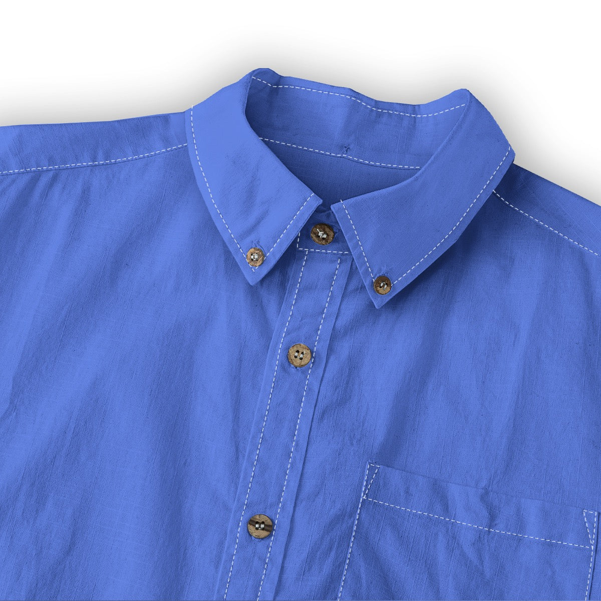 Royal Blue -- Men's 100% Cotton LS Shirt