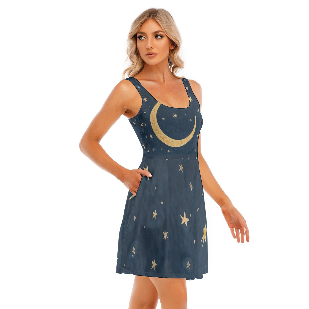 Slice of Moon -- Women's Tank Vest Dress