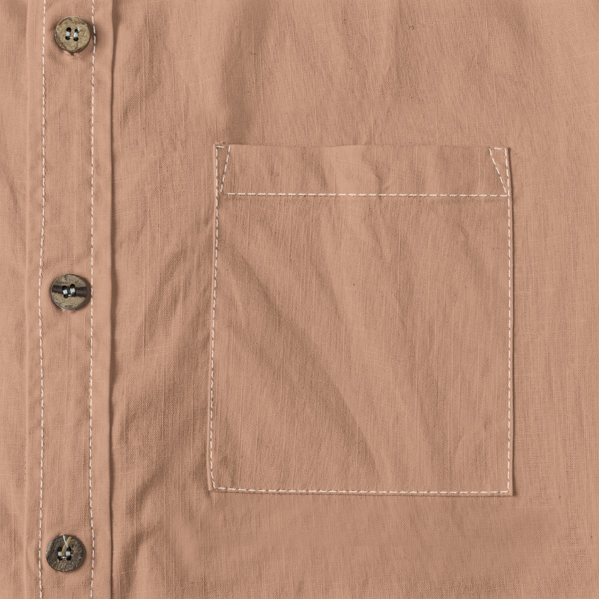 Brass (Antique) -- Men's 100% Cotton LS Shirt