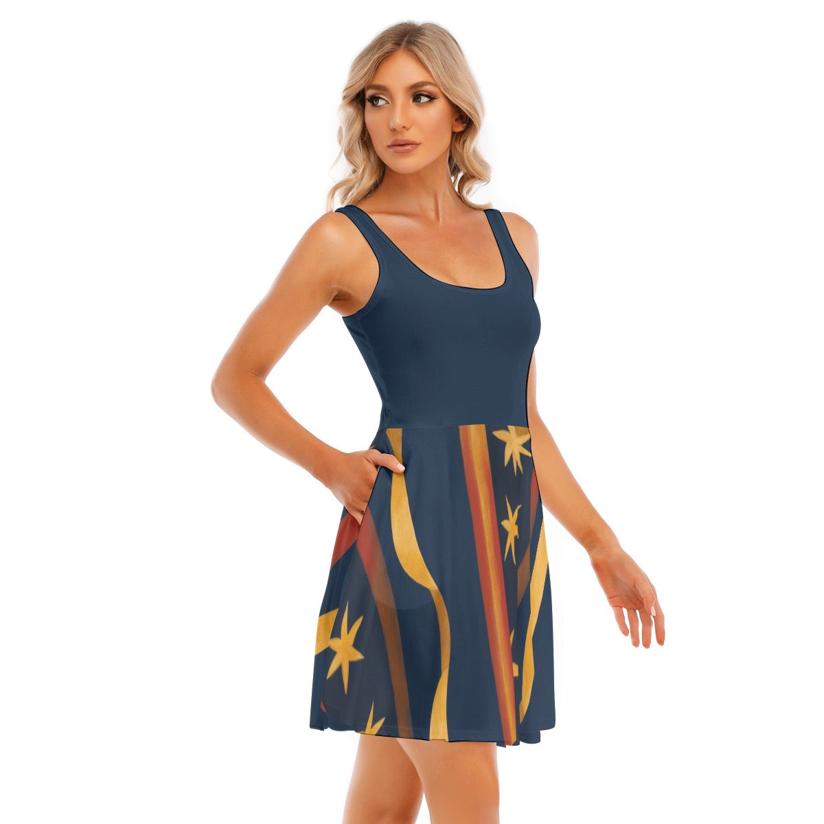 Stars & Ribbon -- Women's Tank Vest Dress