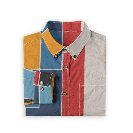 Downtown -- Men's 100% Cotton LS Shirt