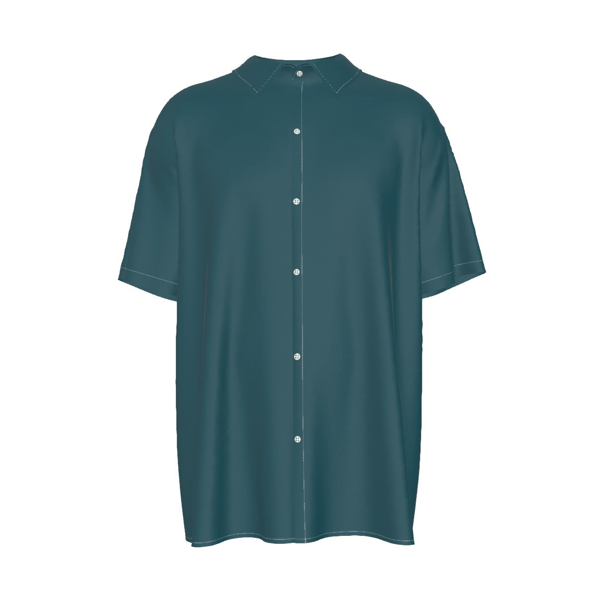 Eridu -- Men's Imitation Silk Short-Sleeved Shirt