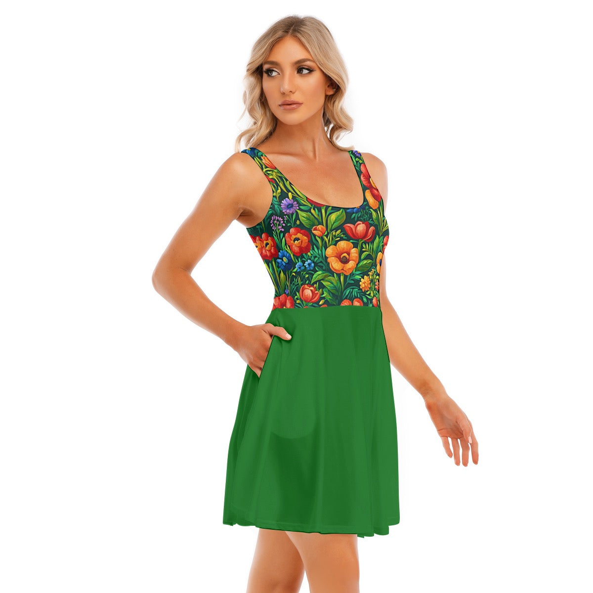 Wild Flower -- Women's Tank Vest Dress