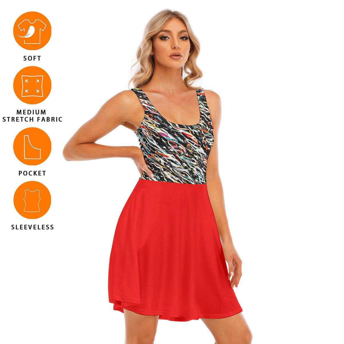 Streamers -- Women's Tank Vest Dress