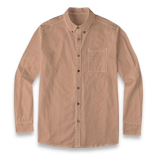 Brass (Antique) -- Men's 100% Cotton LS Shirt