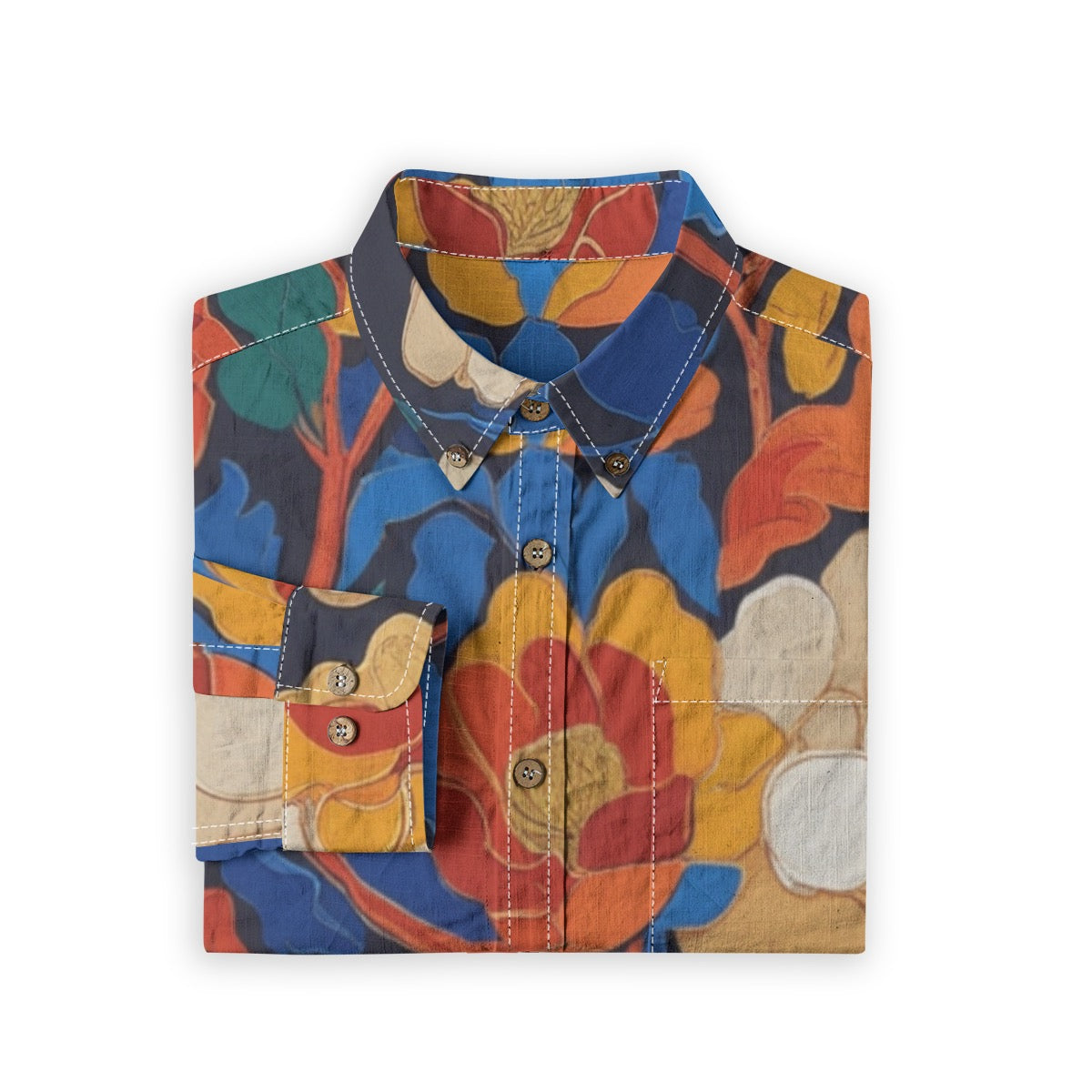 Florale -- Men's 100% Cotton LS Shirt