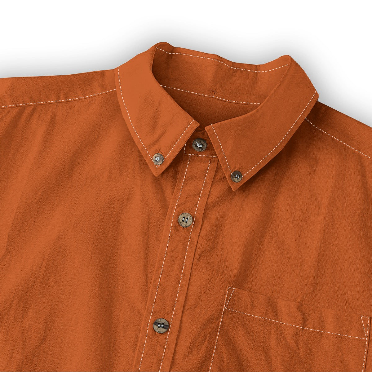 Mahogany -- Men's 100% Cotton LS Shirt