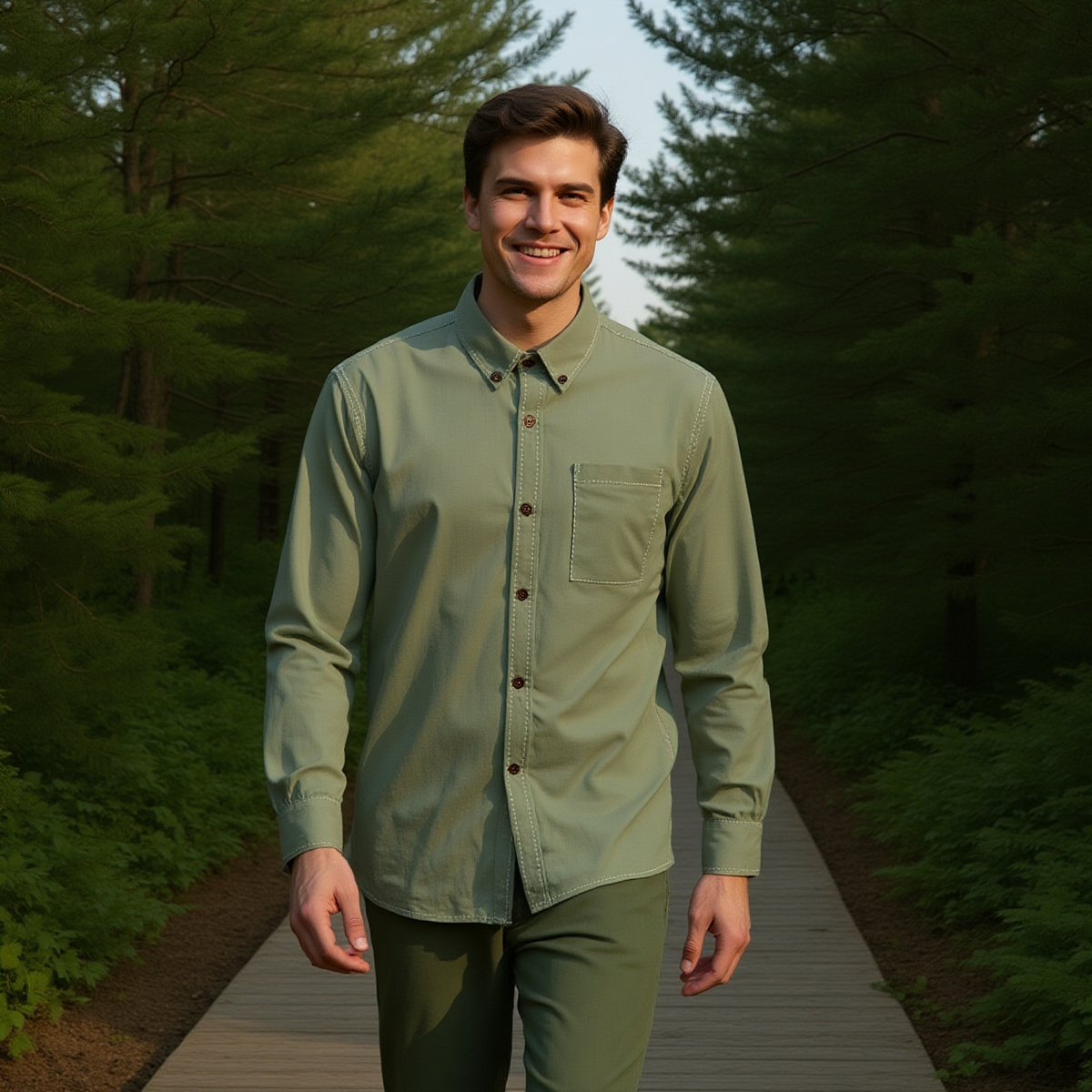 Artichoke -- Men's 100% Cotton LS Shirt