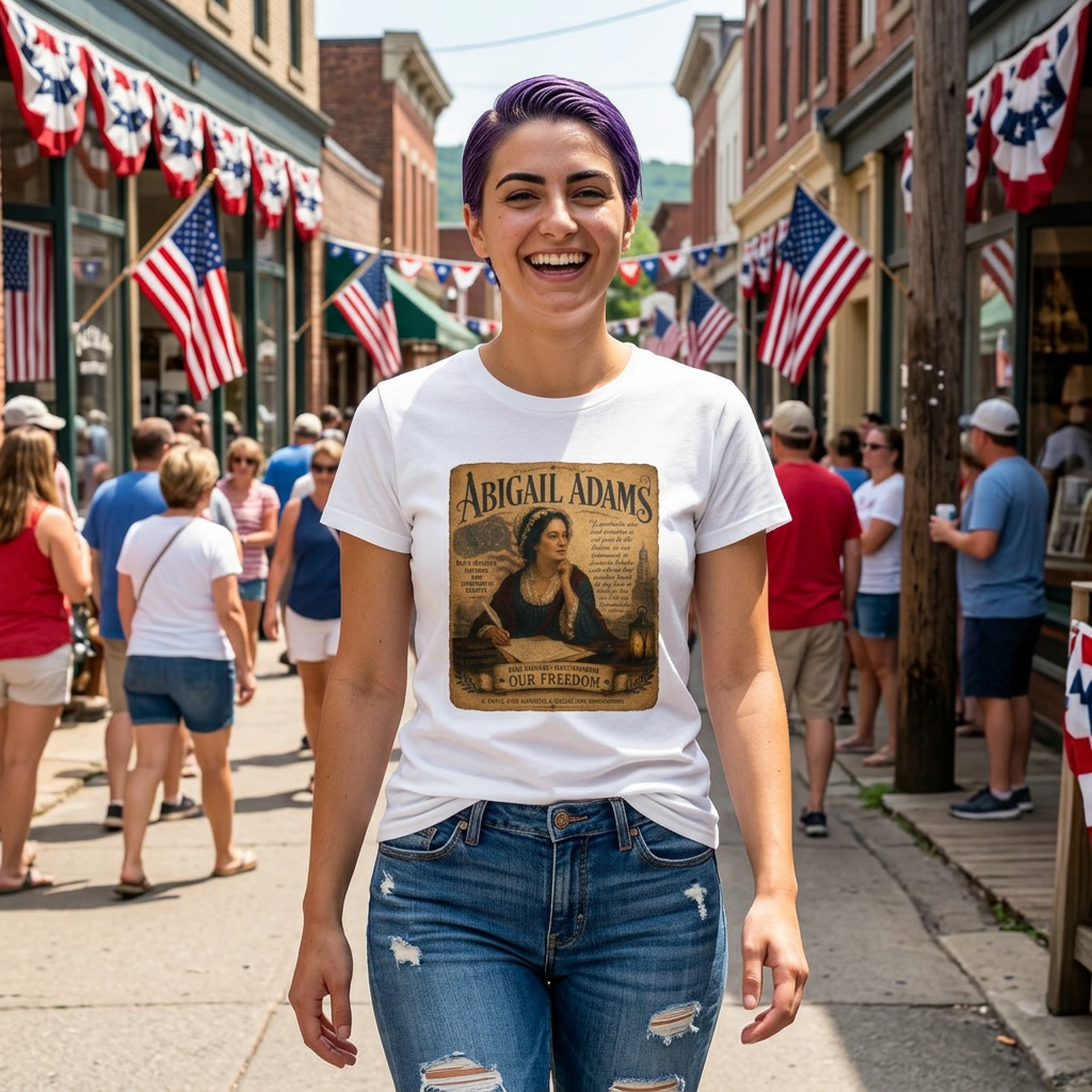 Abigail Adams “Remember the Ladies” Women's Tee — Historical Patriotic Shirt