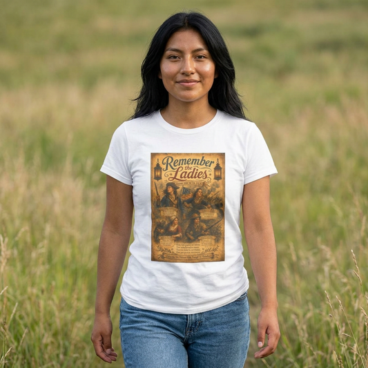 In Combat -- Remember the Ladies 1776 — American Revolution Women’s T‑Shirt