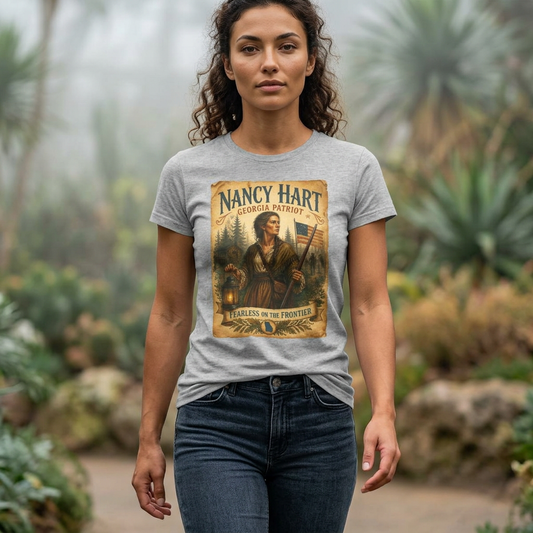 Nancy Hart 'Fearless on the Frontier' Women's Tee — "Remember the Ladies 1776"