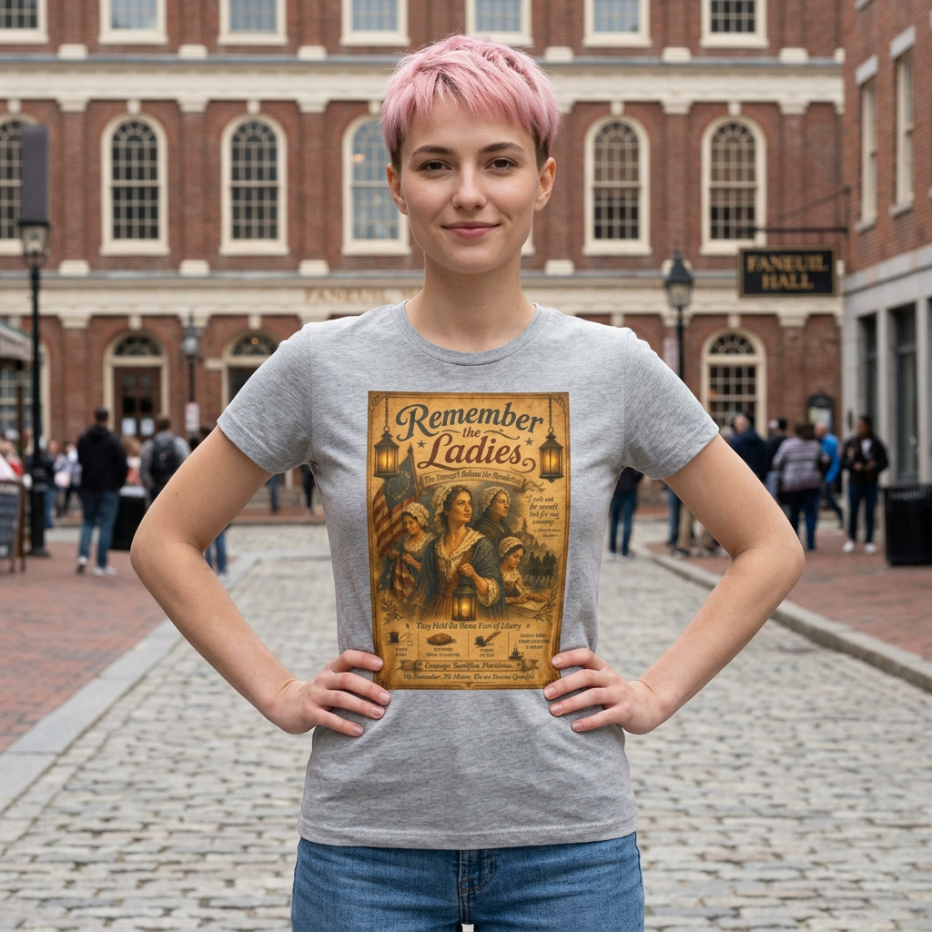 The Strength Behind the Revolution -- Remember the Ladies — 1776 Women's T‑Shirt