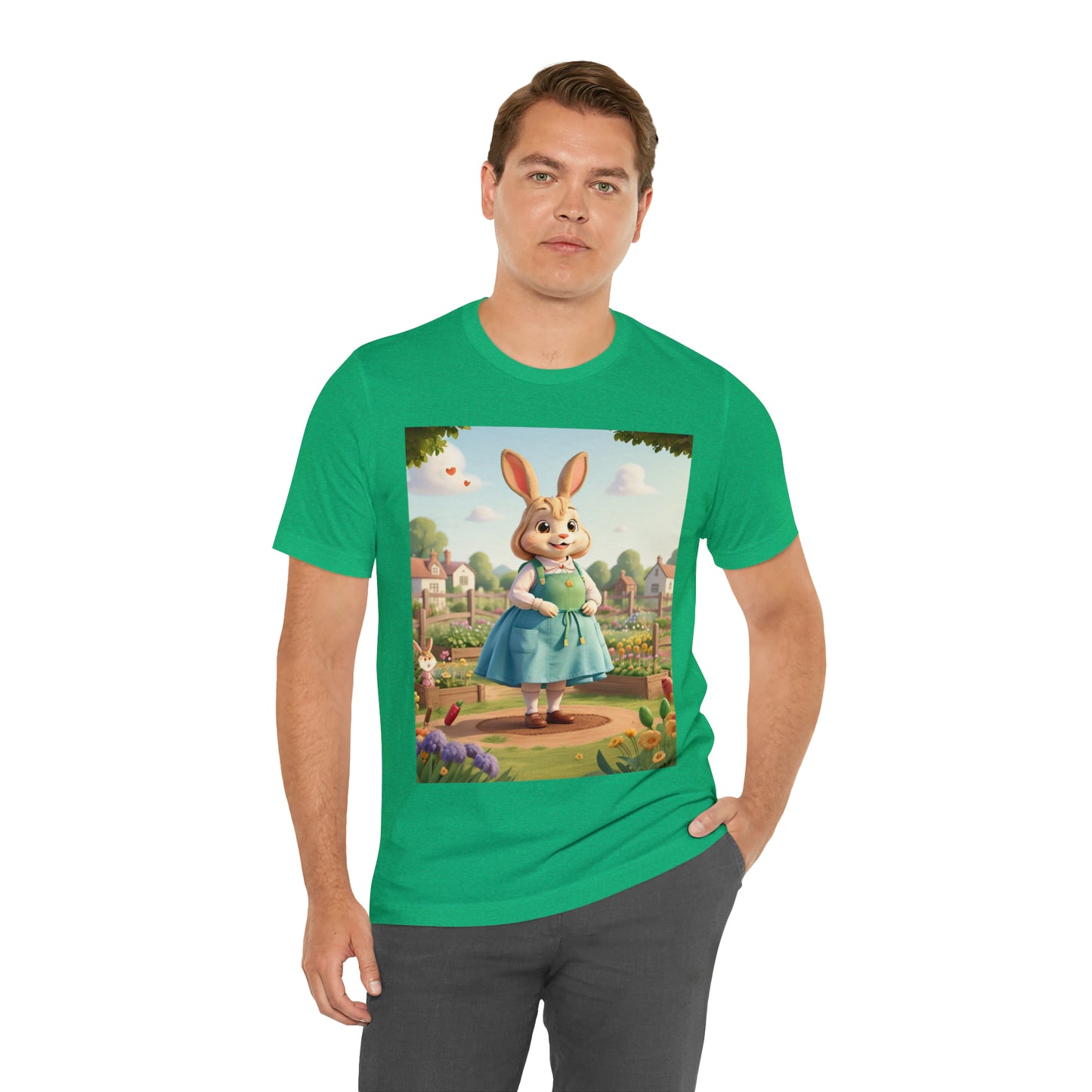 Rabbit Gardener -- Unisex Jersey Short Sleeve Tee