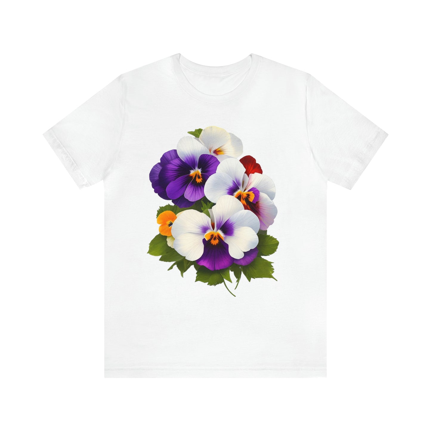 Pansies -- Unisex Jersey Short Sleeve Tee