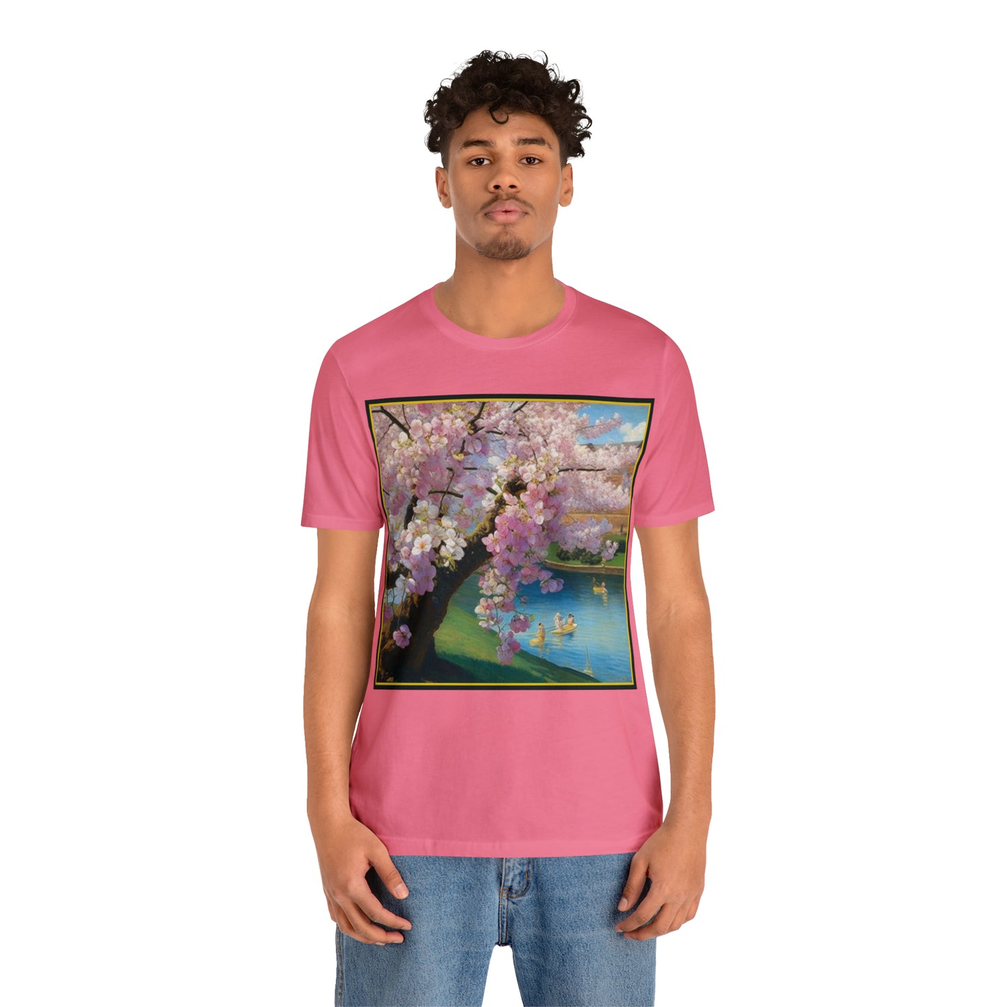 Cherry Blossoms -- Unisex Jersey Short Sleeve Tee