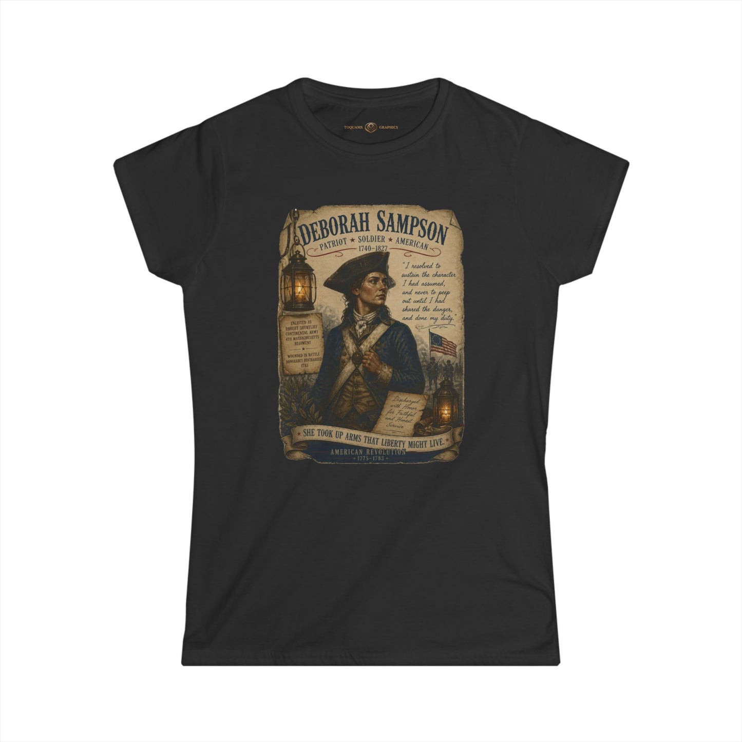 Deborah Sampson -- Remember the Ladies 1776 — American Revolution Women’s History Shirt