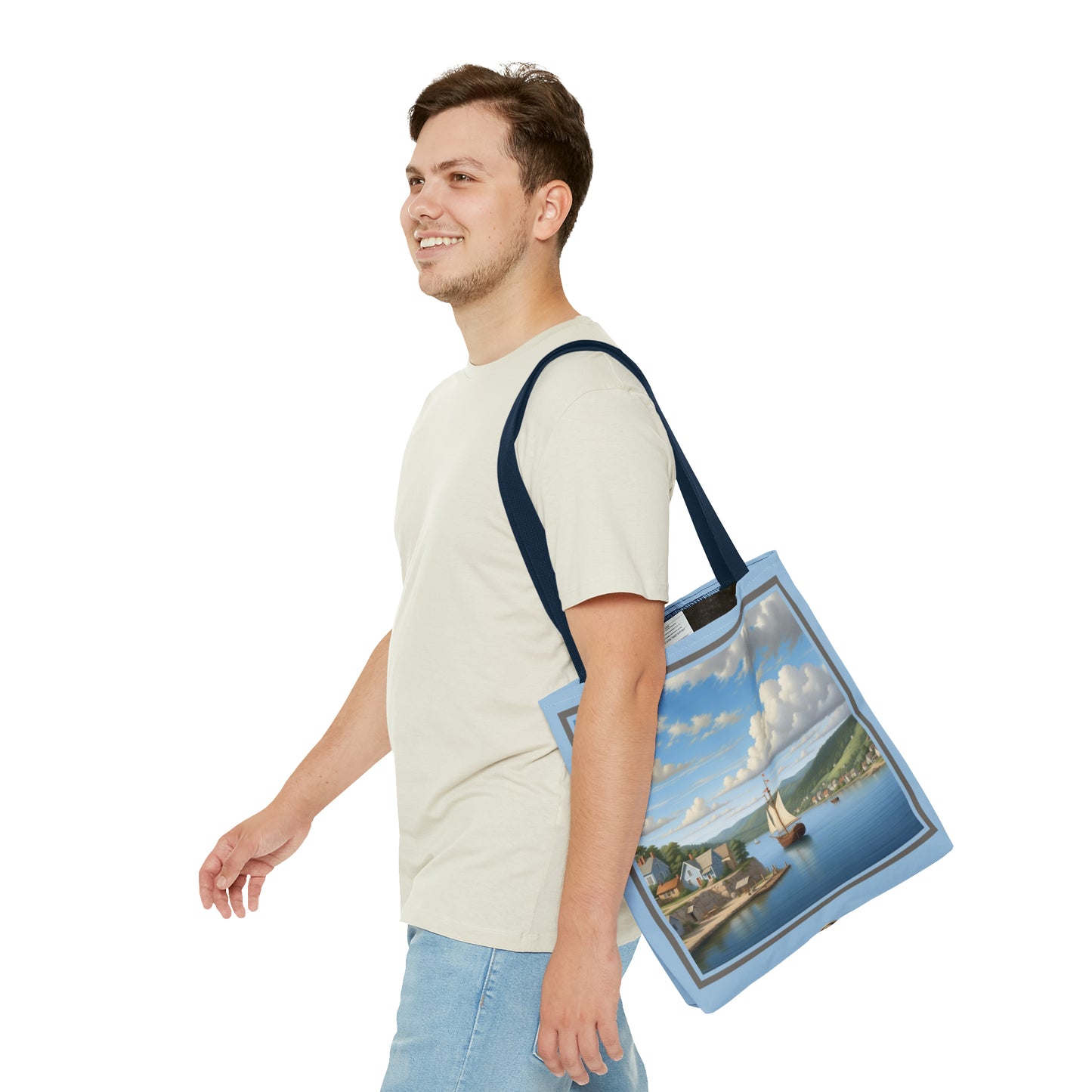 Coastal Village Tote Bag (AOP)