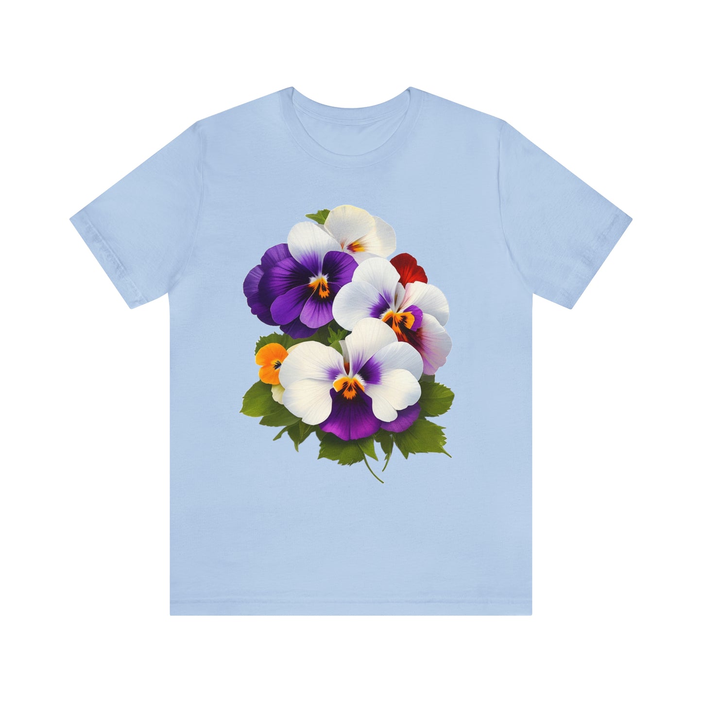 Pansies -- Unisex Jersey Short Sleeve Tee