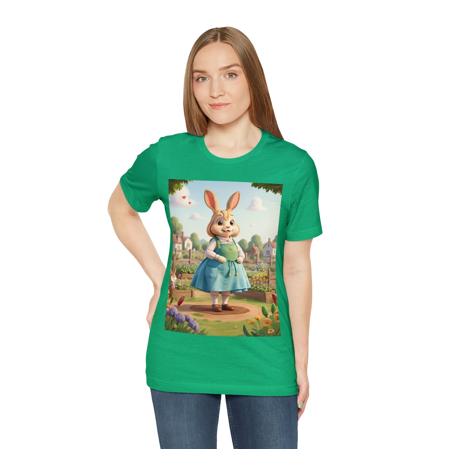 Rabbit Gardener -- Unisex Jersey Short Sleeve Tee