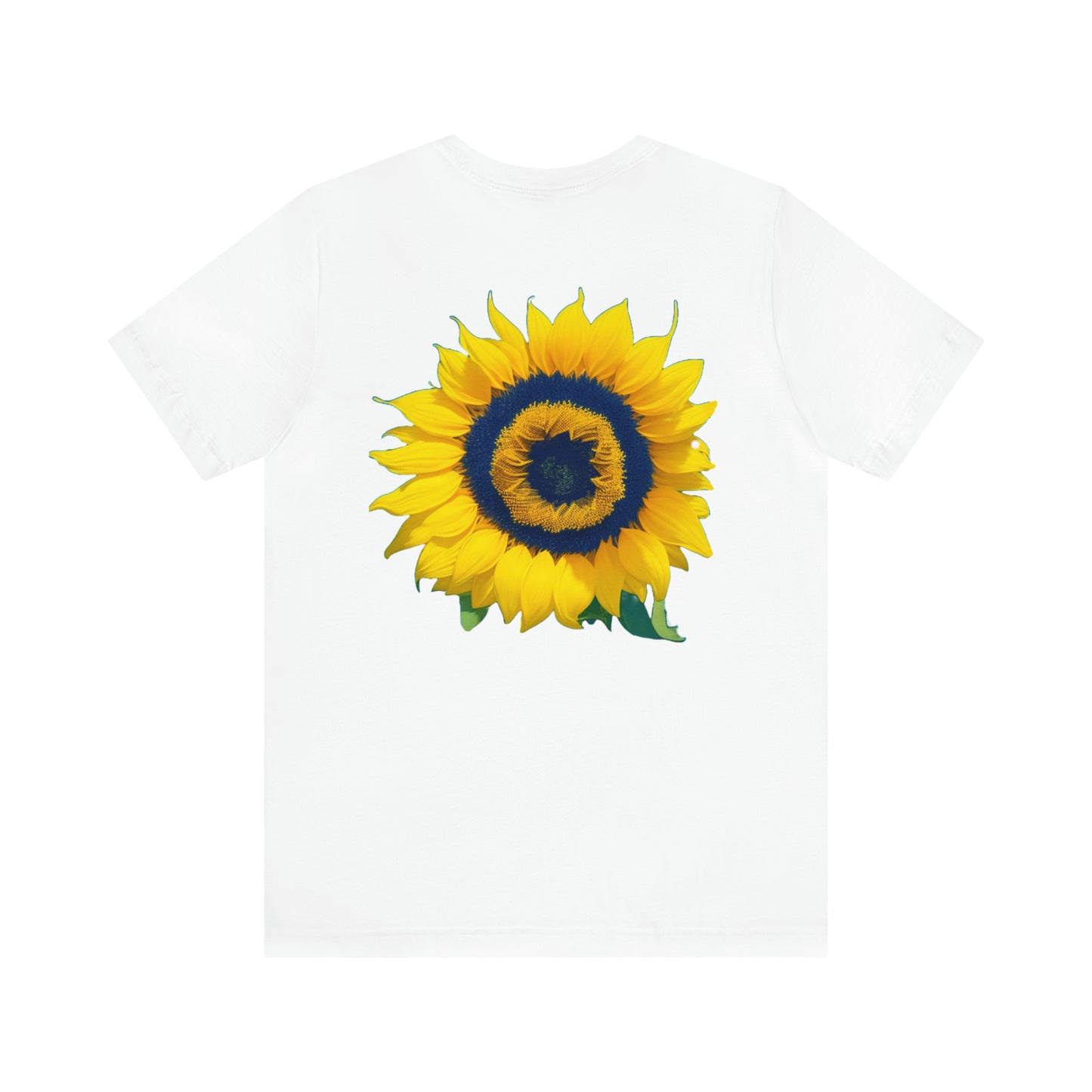 Sunflower (back) -- Unisex Jersey Short Sleeve Tee