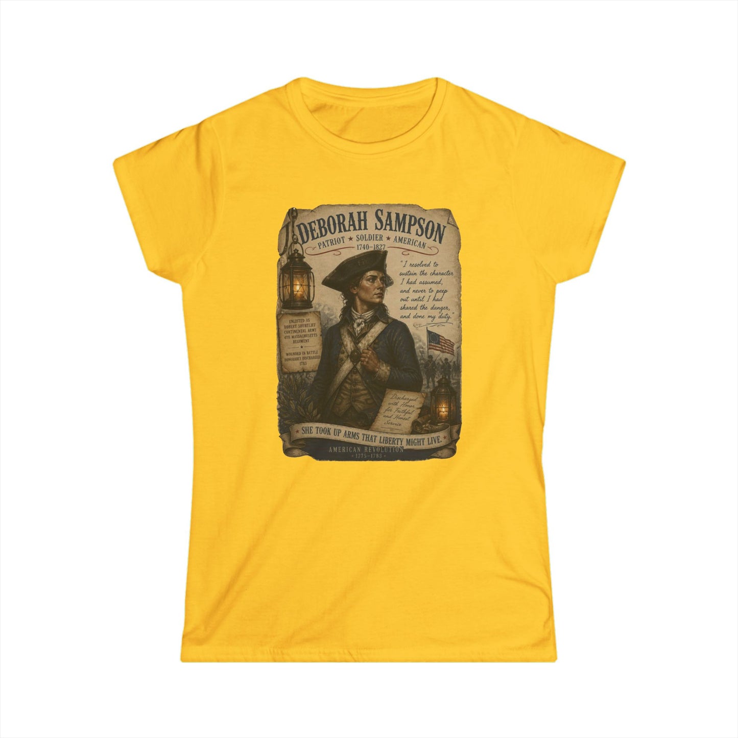Deborah Sampson -- Remember the Ladies 1776 — American Revolution Women’s History Shirt