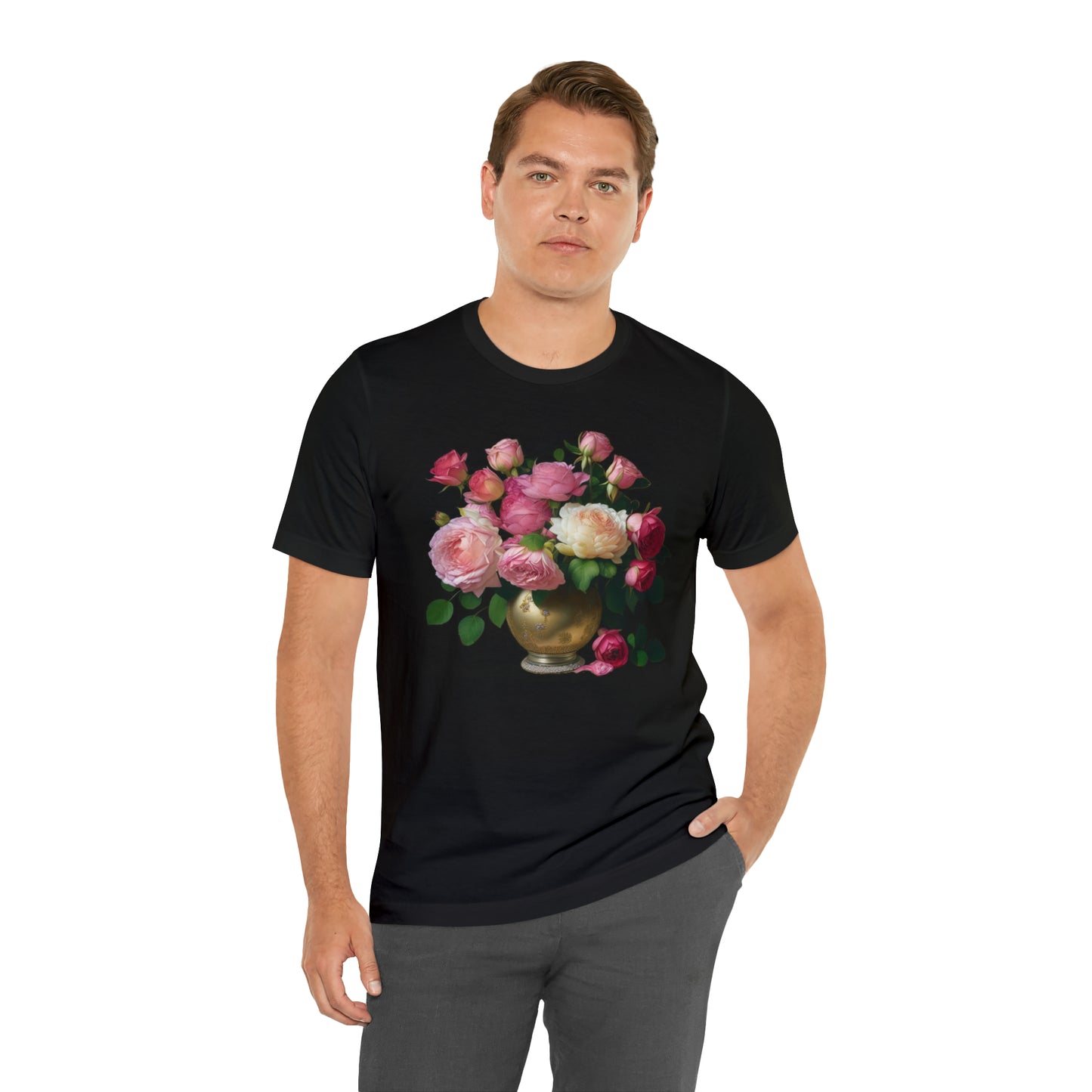 American Beauty Roses -- Unisex Jersey Short Sleeve Tee