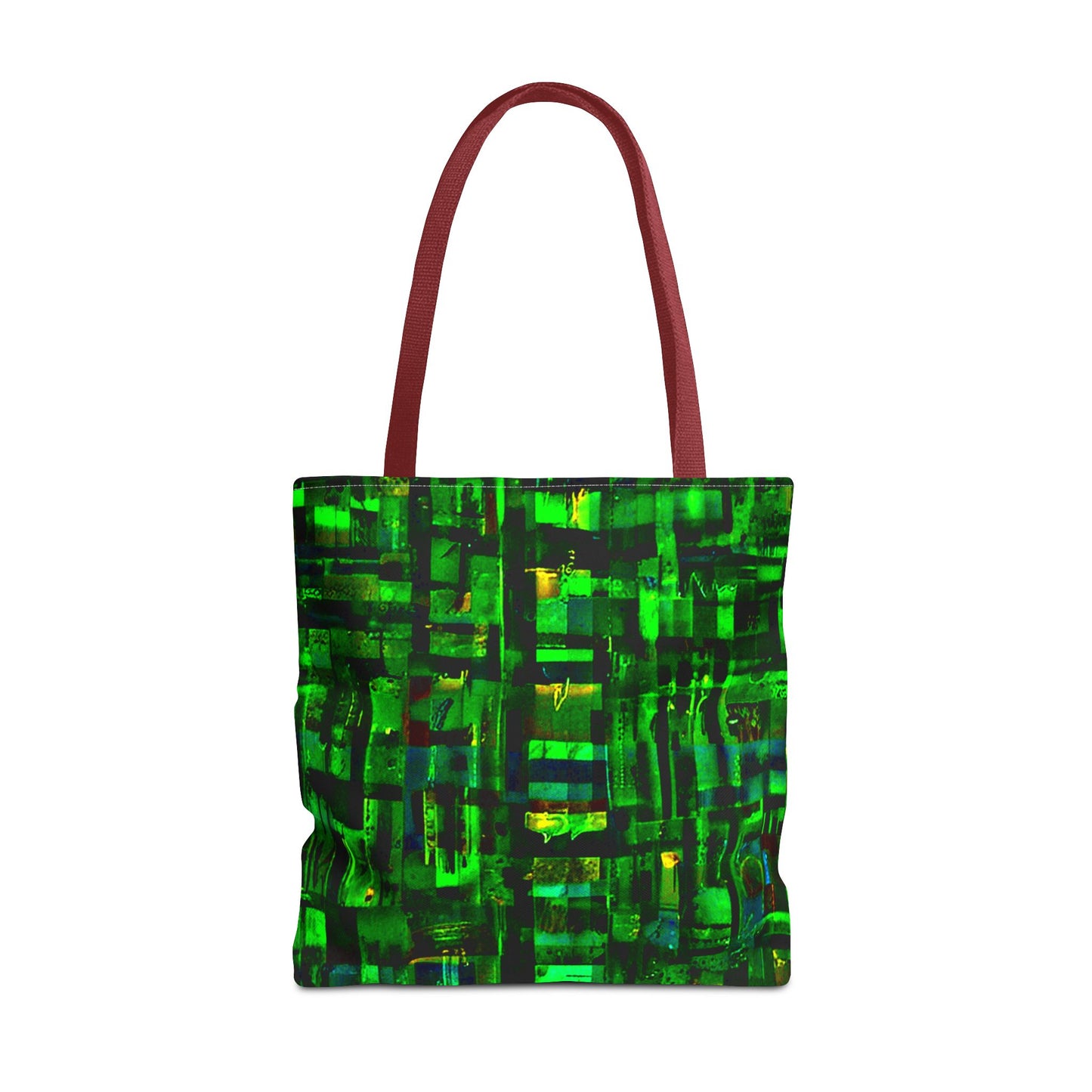 Mother Board - Vibrant Green Abstract Tote Bag - Stylish Eco-Friendly Carryall