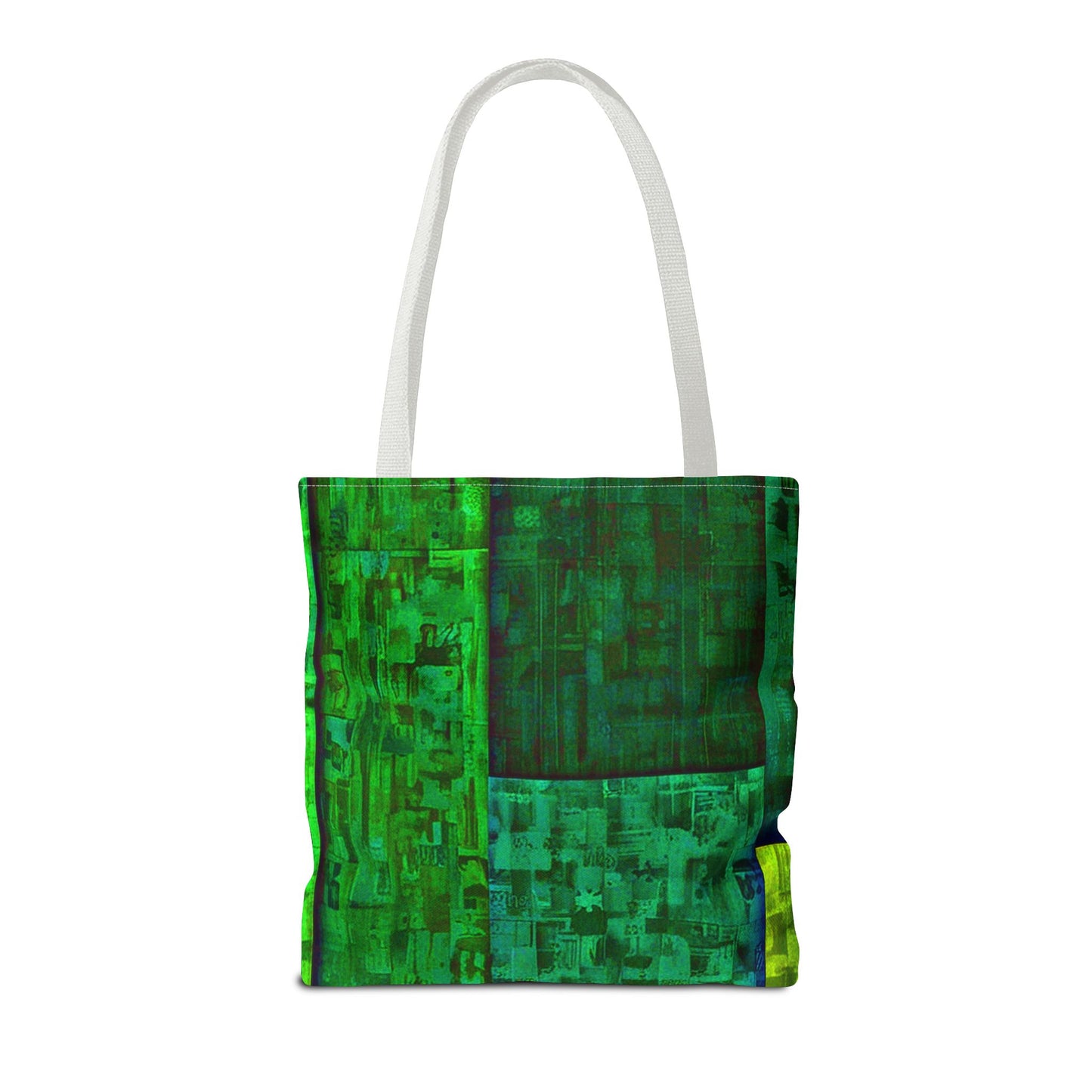 My Block - Eco-Friendly Green Abstract Tote Bag - Stylish Reusable Shopping Bag