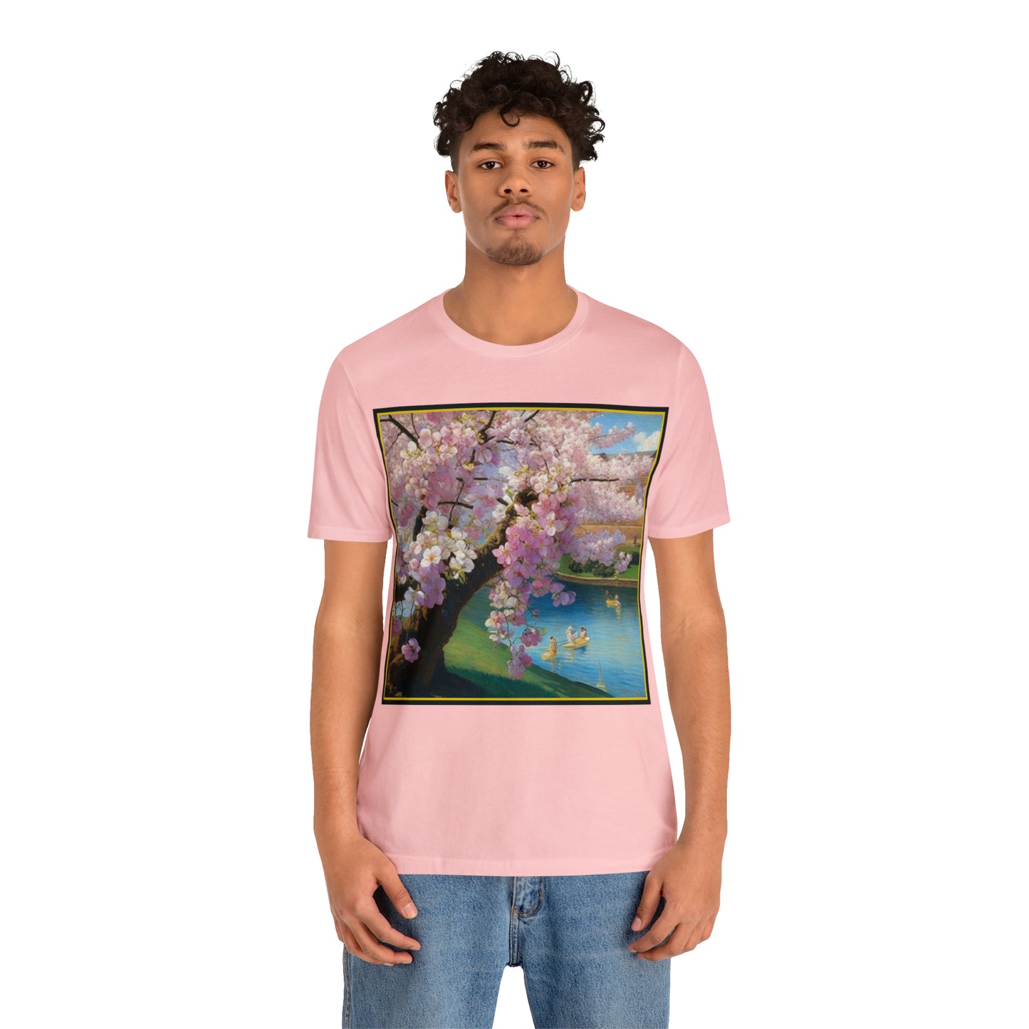 Cherry Blossoms -- Unisex Jersey Short Sleeve Tee