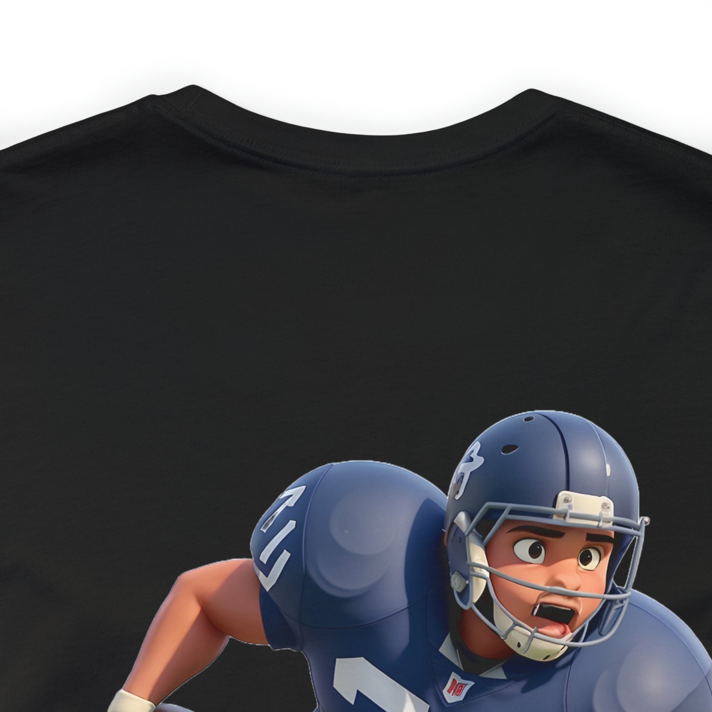 Football (Back) -- Unisex Jersey Short Sleeve Tee