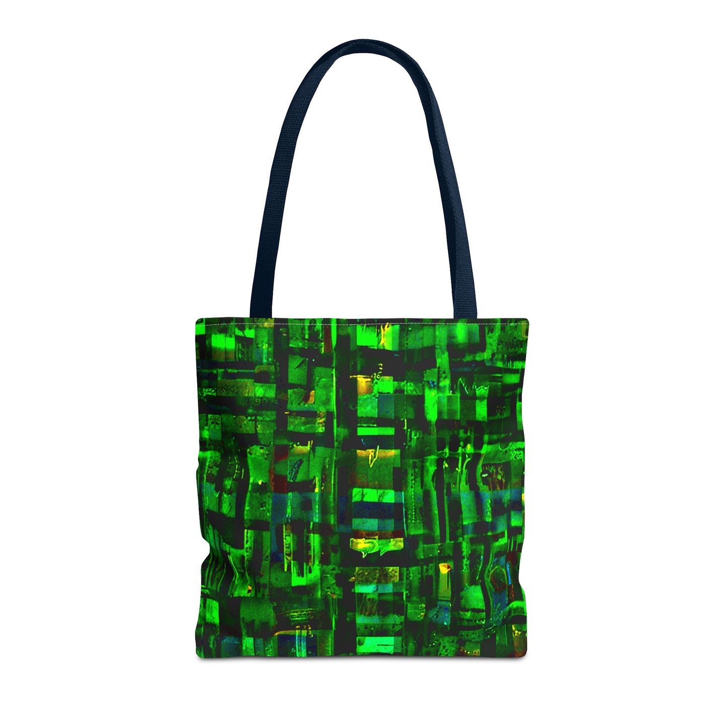 Mother Board - Vibrant Green Abstract Tote Bag - Stylish Eco-Friendly Carryall