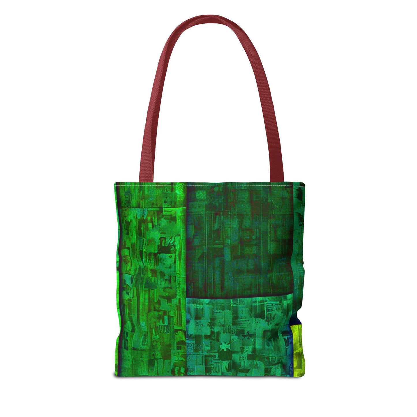 My Block - Eco-Friendly Green Abstract Tote Bag - Stylish Reusable Shopping Bag