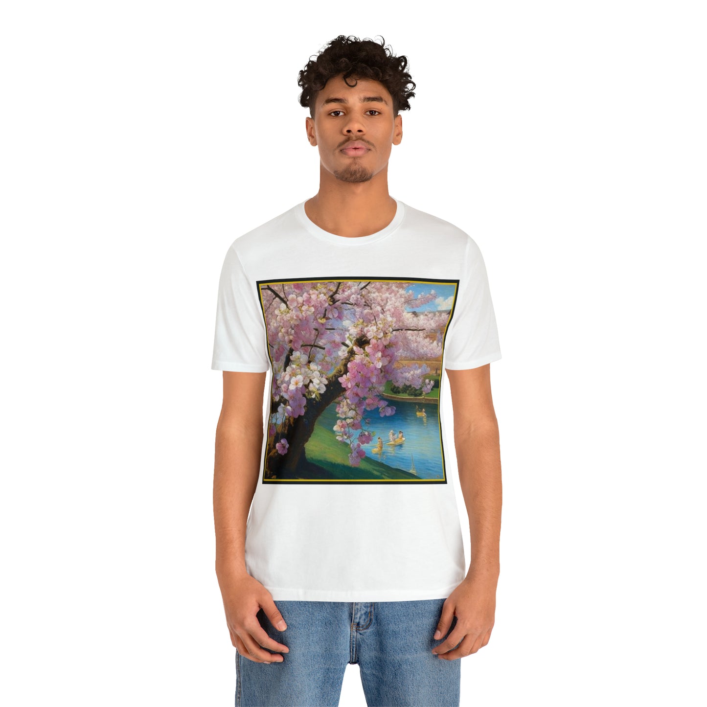 Cherry Blossoms -- Unisex Jersey Short Sleeve Tee