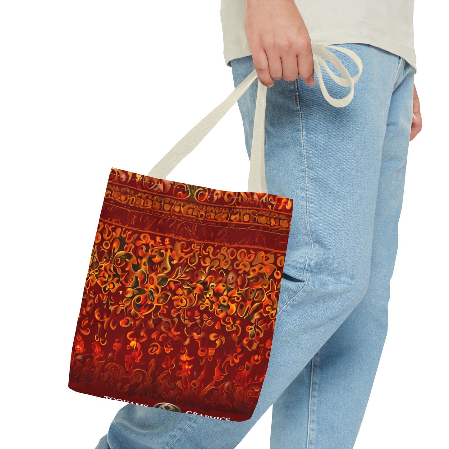 Corlu - Bohemian Floral Tote Bag - Vibrant and Stylish Carryall for Everyday Adventures