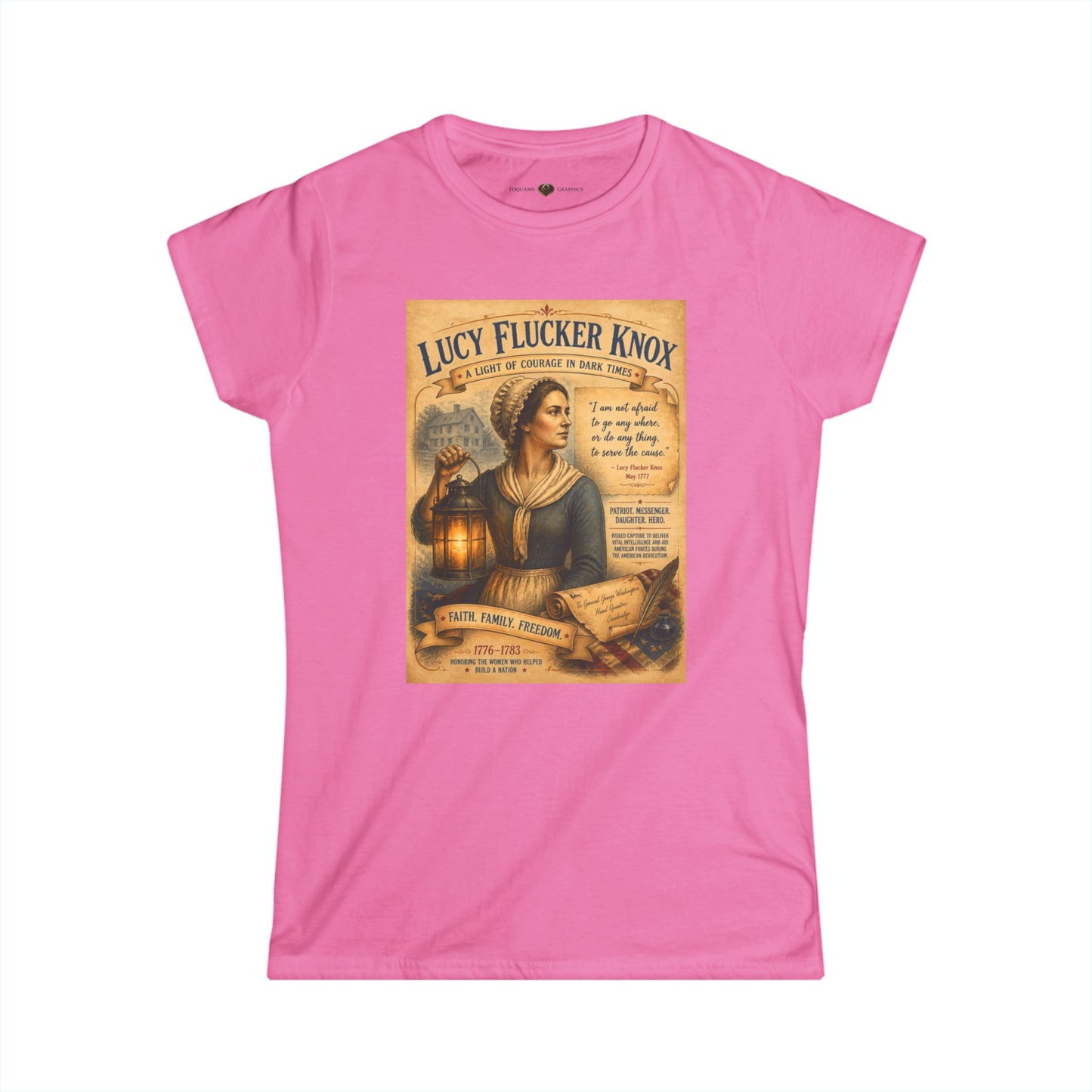 Lucy Flucker Knox -- Remember the Ladies -- Vintage American Revolution Women's Tee