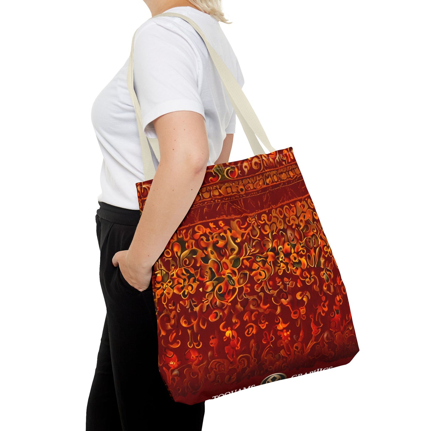 Corlu - Bohemian Floral Tote Bag - Vibrant and Stylish Carryall for Everyday Adventures