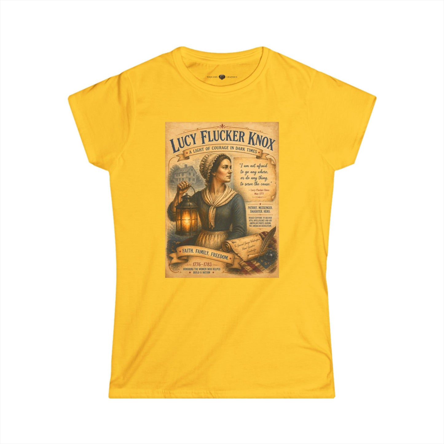 Lucy Flucker Knox -- Remember the Ladies -- Vintage American Revolution Women's Tee