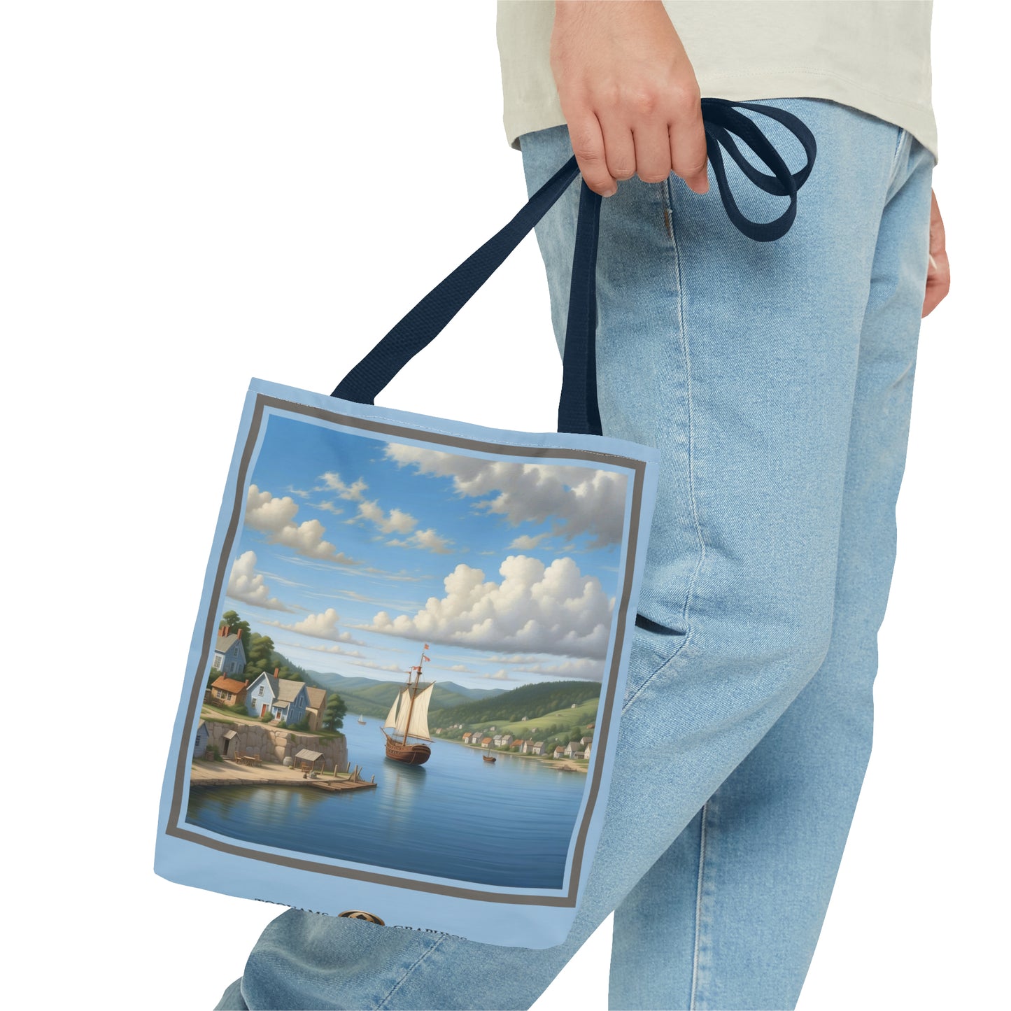 Coastal Village Tote Bag (AOP)