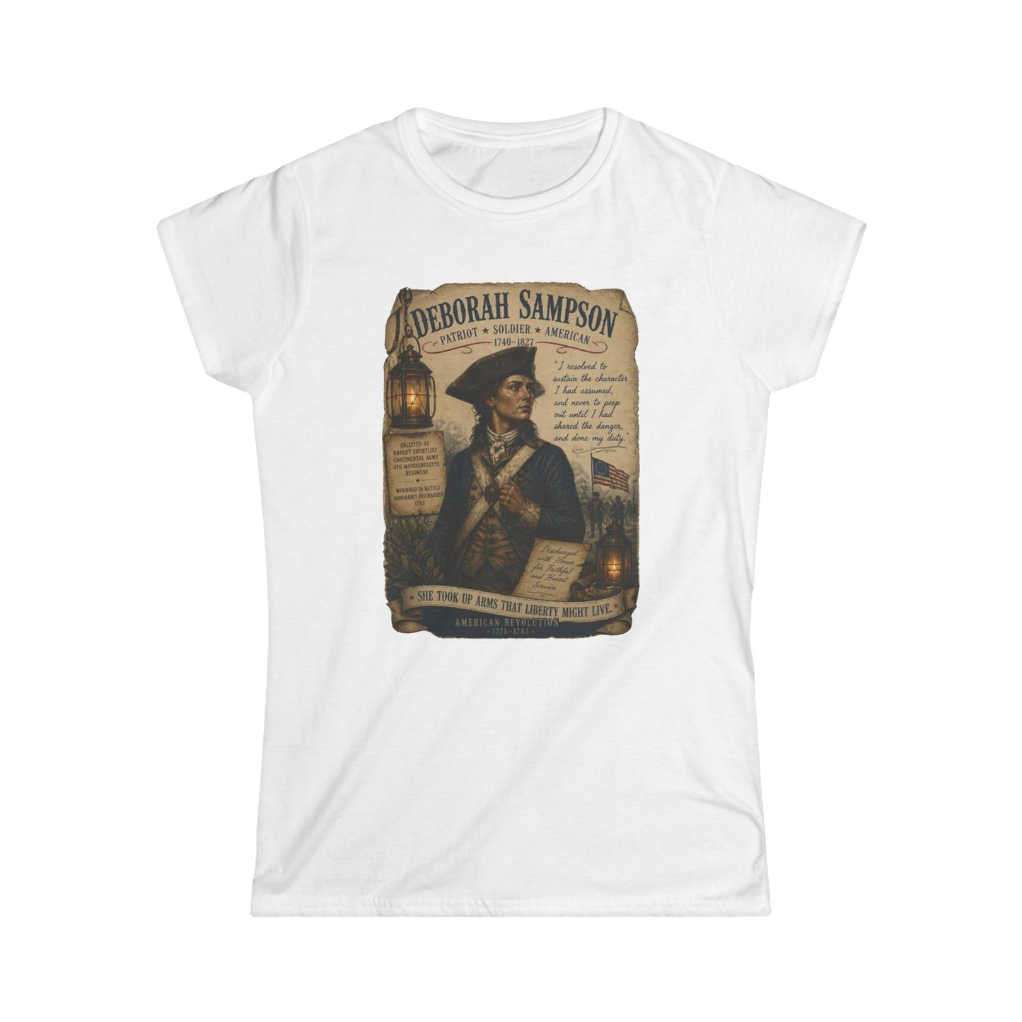 Deborah Sampson -- Remember the Ladies 1776 — American Revolution Women’s History Shirt
