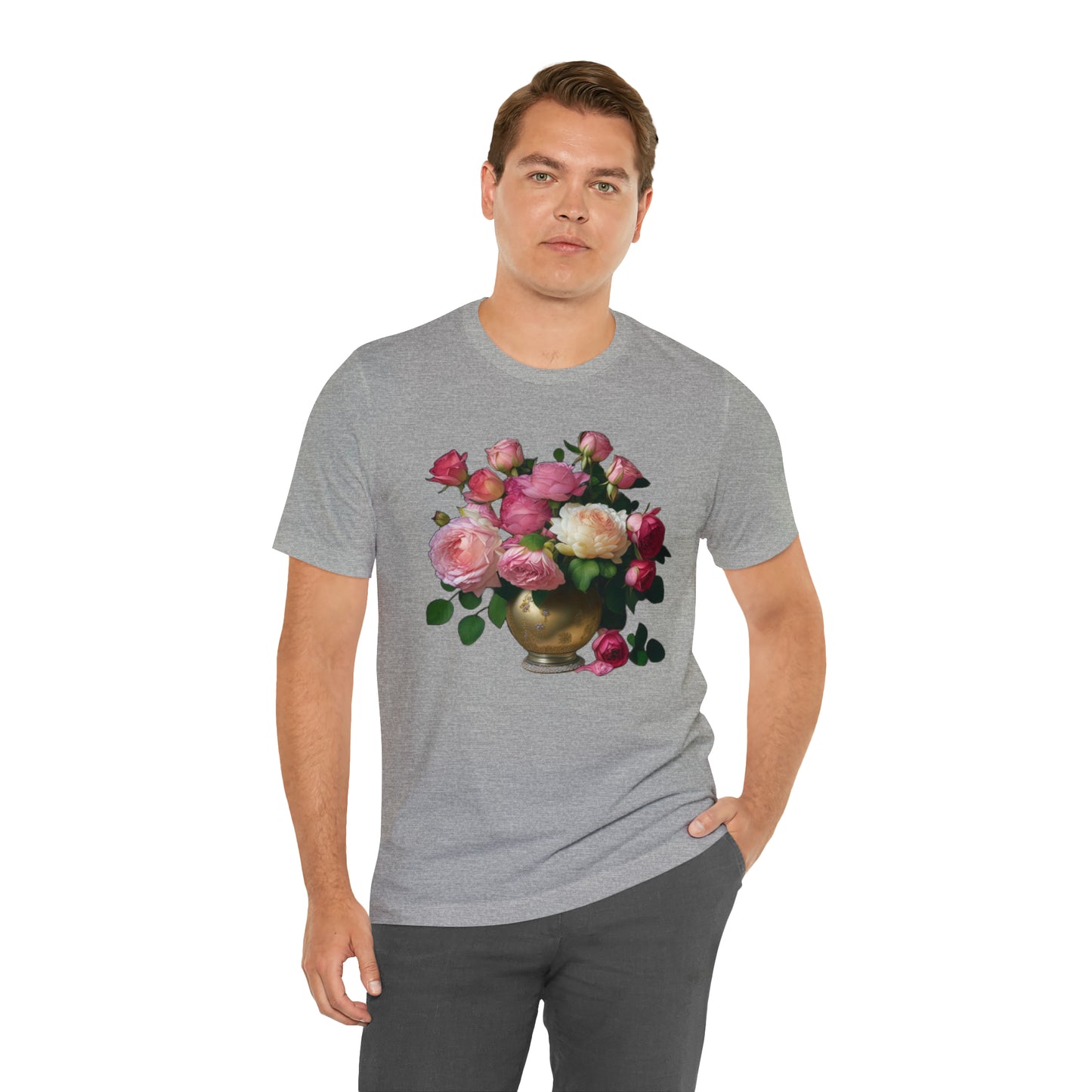 American Beauty Roses -- Unisex Jersey Short Sleeve Tee