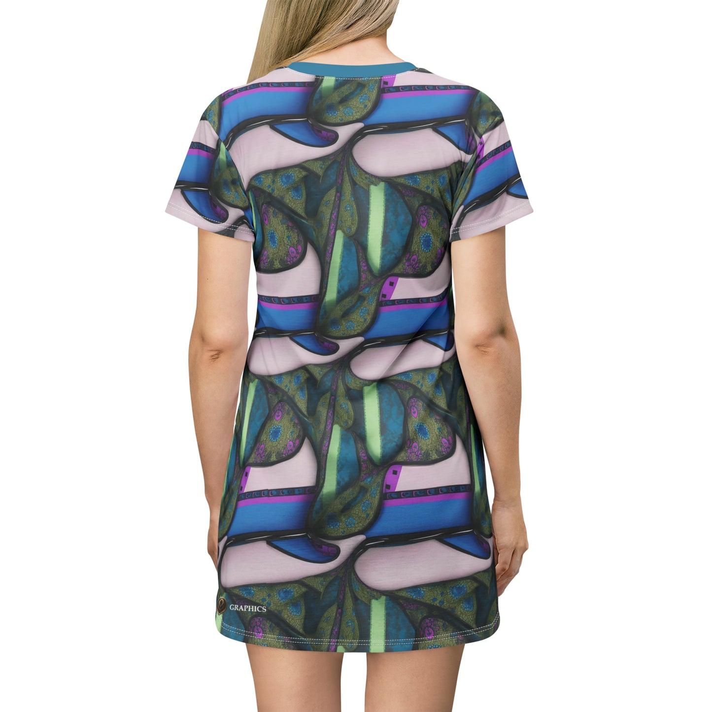 Steppin' Out -- T-Shirt Dress (AOP)