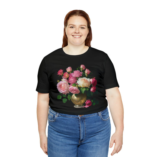 American Beauty Roses -- Unisex Jersey Short Sleeve Tee