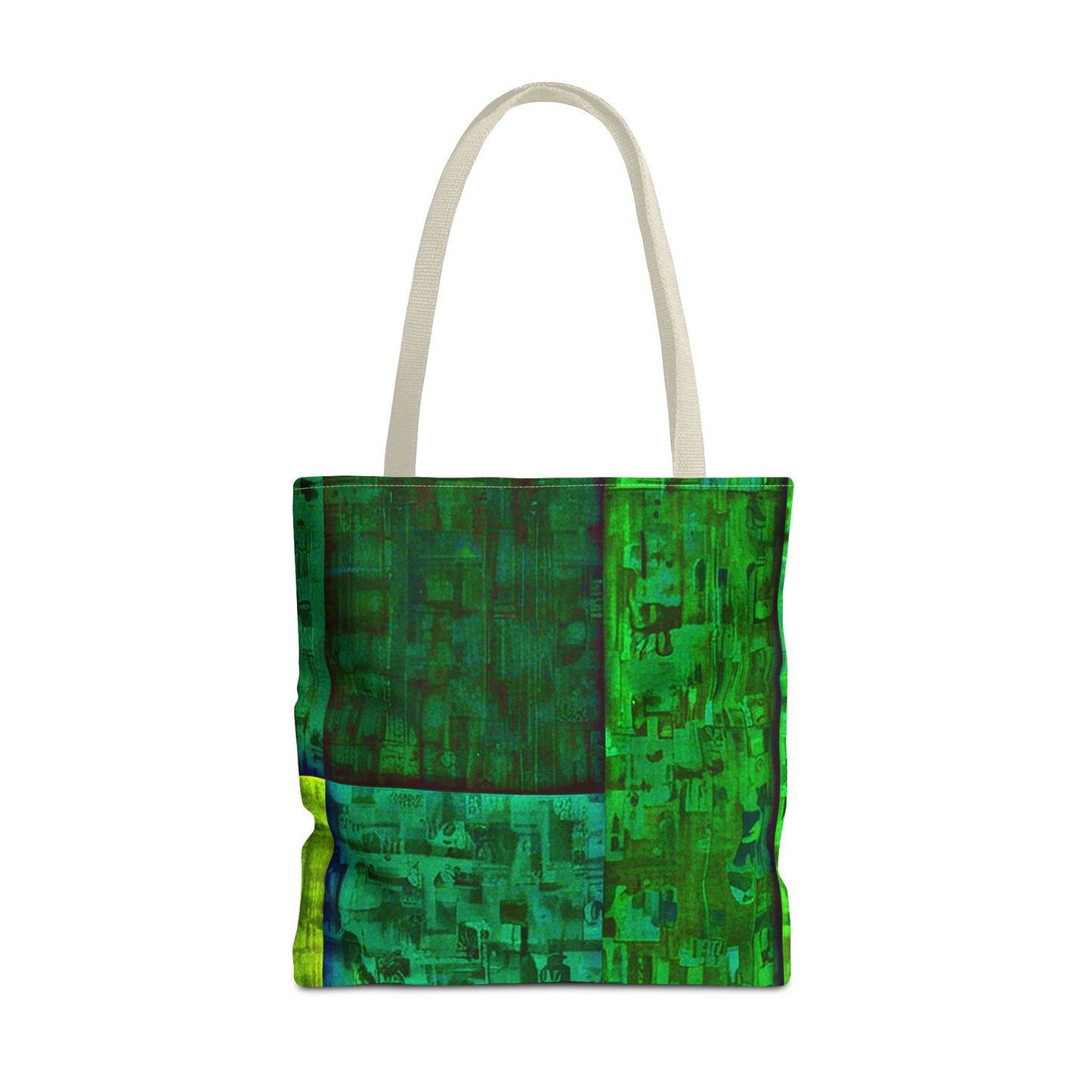 My Block - Eco-Friendly Green Abstract Tote Bag - Stylish Reusable Shopping Bag